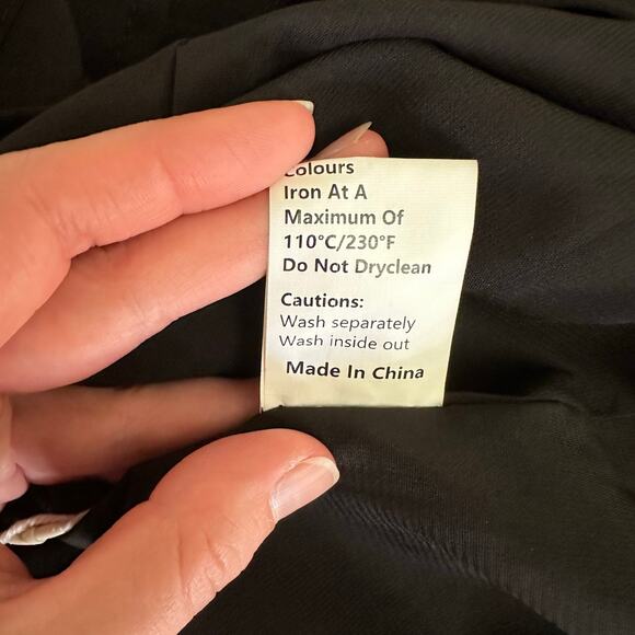 Commense Women’s Small Black Asymmetrical Cowl Neck Midi Dress NWT Evening Party - Picture 8 of 8